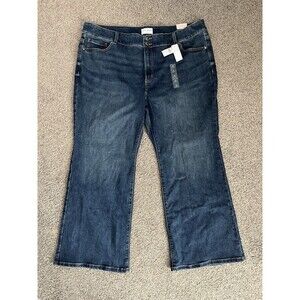 NWT Lane Bryant Size 26s Short Jeans High Rise Bootcut Tighter Tummy Technology